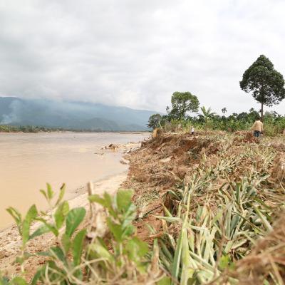 Tin trong nước - Nhà sập xuống sông, ruộng vùi trong cát: Người dân hạ du Vu Gia gượng dậy sau mưa lũ