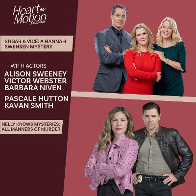 Pascale Hutton, Kavan Smith, Ali Sweeney, Victor Webster & Barbara Nevin (Hallmark Mystery Series - Actors)