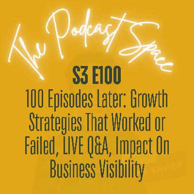 S3 100. 100 Episodes Later: Growth Strategies That Worked or Failed, LIVE Q&A, Impact On Business Visibility