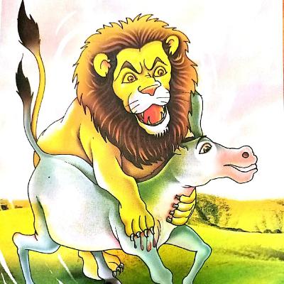 THE FOOLISH DONKEY AND THE LION
