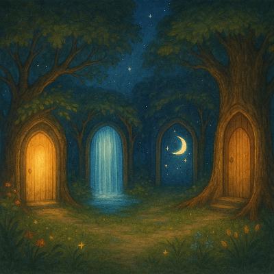 Cuento para relajación infantil - Viaje Interior por las Cuatro Puertas del Bosque Estelar
