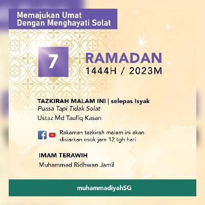PUASA TAPI TIDAK SOLAT | Ustaz Md Taufiq Kasan