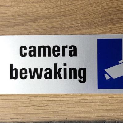 stickers voor camerabewaking verplicht