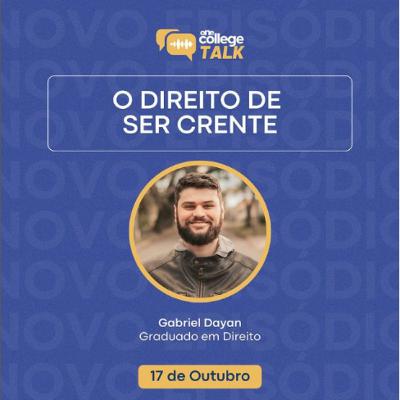 Gabriel Dayan | One College Talk #05 Gabriel Dayan | One College Talk #05