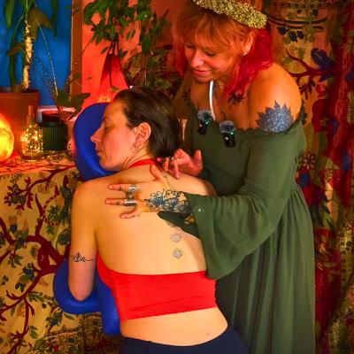 Relaxing tattoo tracing ASMR