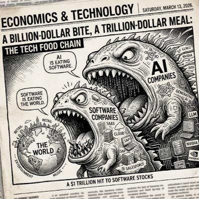 AI Gives Software Stocks a $1 Trillion Hit / AIがソフトウェア株に1兆ドルの打撃を与える AI Gives Software Stocks a $1 Trillion Hit / AIがソフトウェア株に1兆ドルの打撃を与える