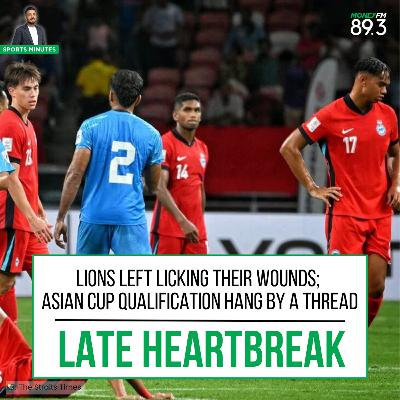 Sports Minutes: Lions left licking their wounds, as late mistake leaves Asian Cup qualification hopes hanging by a thread