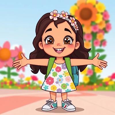 Flora's Fantastic Falling Flowers: A Gravity Adventure - By StoryBee Tales - Bedtime Stories for Kids