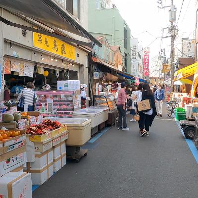 [3D AUDIO] TOKYO WALKING - Tsukiji Market(築地市場), Japan