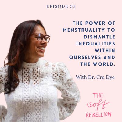 The power of menstruality to dismantle inequalities within ourselves and the world. Dr. Cre Dye The power of menstruality to dismantle inequalities within ourselves and the world. Dr. Cre Dye