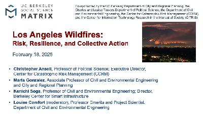 Los Angeles Wildfires: Risk, Resilience, and Collective Action