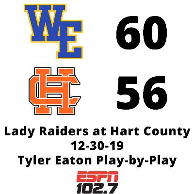 Full PxP: Lady Raiders at Hart County (12-30-19)