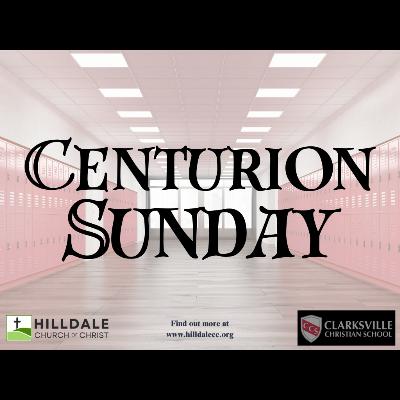 CENTURION SUNDAY: "A Sincere Centurion" -- Matt Jones CENTURION SUNDAY: "A Sincere Centurion" -- Matt Jones
