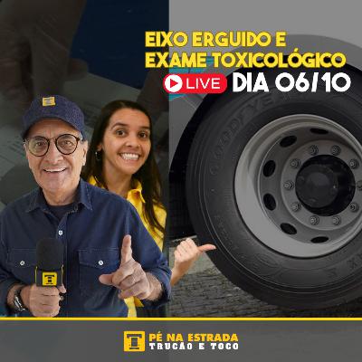 Eixo erguido e exame toxicológico - Pé na estrada news