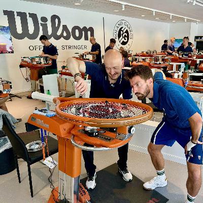 Tout sur le cordage à Roland-Garros: Il tend à 10kg / Elle tend à 38 (Stand Wilson)
