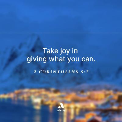 Being a Cheerful Giver Being a Cheerful Giver