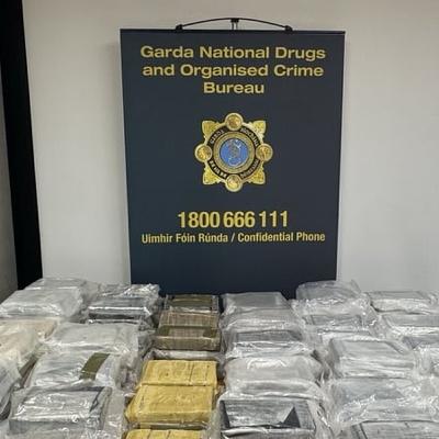 Suspected cocaine worth €8m seized by gardaí in Co Laois