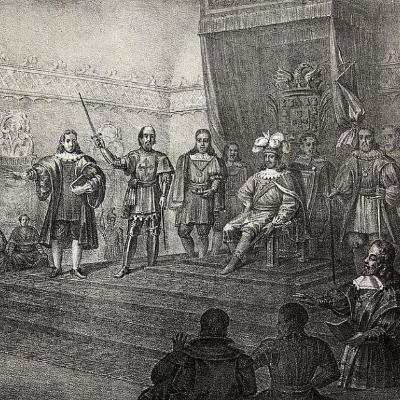 Crónica de España - 1385: Las Cortes de Coímbra proclaman rey a Juan de Avís