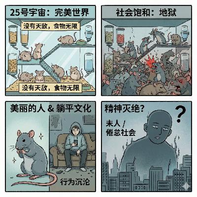 老鼠乌托邦隐喻：躺平与低欲望是文明的“第一次死亡”