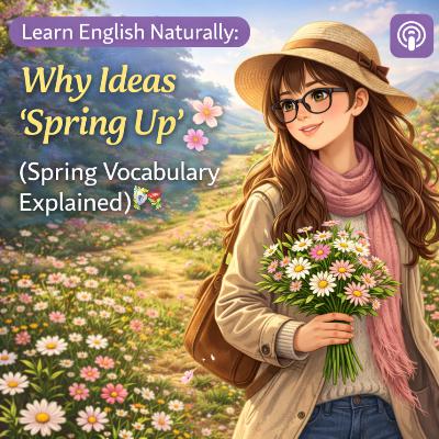 Learn English Naturally: Why Ideas ‘Spring Up’ 🌸(Spring Vocabulary Explained) 自然に英語を学ぶ💐自然學習英語