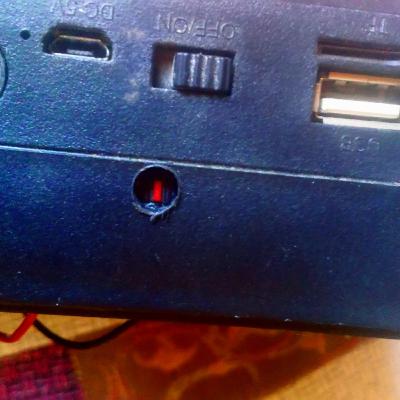 Parlante a batería no quiere encender