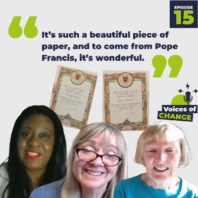 Ep 15: What Does It Mean to Receive a Papal Blessing? Marie and Majella, 25 Years Volunteering at CAFOD Ep 15: What Does It Mean to Receive a Papal Blessing? Marie and Majella, 25 Years Volunteering at CAFOD