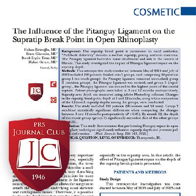 "Pitanguy Ligament in Open Rhinoplasty" with David Stepien, MD - Oct. 2025 Journal Club