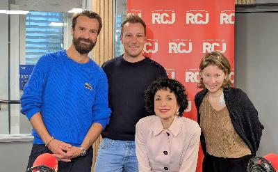 Amaury de Crayencour, Adrien Mélin et Géraldine Martineau