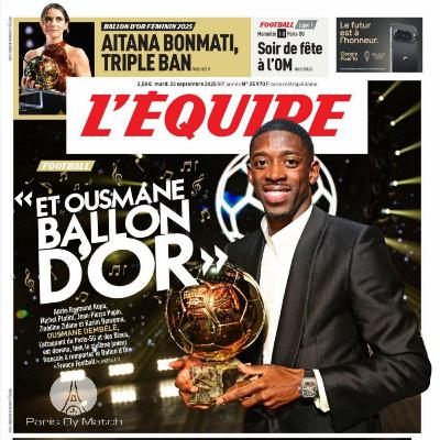 OM/PSG (L1 J5 2025/26) 1-0 + Ballon d'or : « Party and Bullshit» OM/PSG (L1 J5 2025/26) 1-0 + Ballon d'or : « Party and Bullshit»