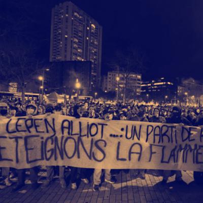 500 personnes contre la venue de Marine Le Pen à Marseille ! 500 personnes contre la venue de Marine Le Pen à Marseille !