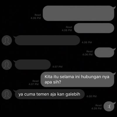 Perasaan Tertahan Status Pertemanan