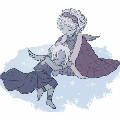 Thanatos and Hypnos present of the day. Thanks for another day.
