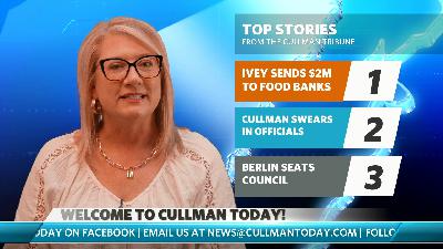 Ivey sends $2M to food banks | Cullman swears in leaders; Hall president | Berlin names Hardman pro tem Ivey sends $2M to food banks | Cullman swears in leaders; Hall president | Berlin names Hardman pro tem