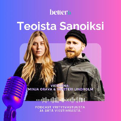 Onko vastuullisuus oikeasti vastuuttomuutta? | Vieraana Valtteri Lindholm ja Minja Orava, Varusteleka Onko vastuullisuus oikeasti vastuuttomuutta? | Vieraana Valtteri Lindholm ja Minja Orava, Varusteleka