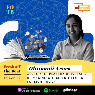 37 | From Political Science, International Relations to initiating a startup and now working in Education technology, meet Dhwaanii 37 | From Political Science, International Relations to initiating a startup and now working in Education technology, meet Dhwaanii