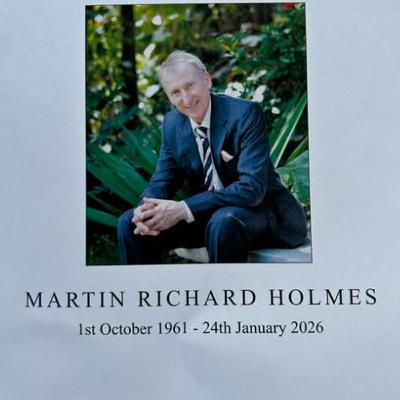 The Funeral of Councillor Martin Holmes has been held The Funeral of Councillor Martin Holmes has been held