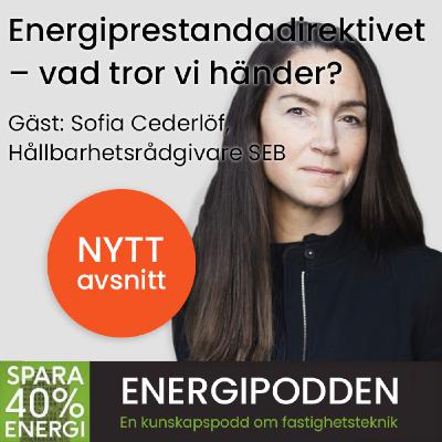 Energiprestanda direktivet – vad tror vi händer? Sofia Cederlöf hållbarhetsrådgivare SEB Energiprestanda direktivet – vad tror vi händer? Sofia Cederlöf hållbarhetsrådgivare SEB