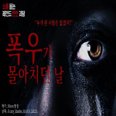 [레전드 반전 괴담] 폭우가 몰아치던 날 : 내가 한 짓을 본 사람은.. 없겠지?