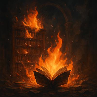Las bibliotecas quemadas: quemar libros, borrar historias