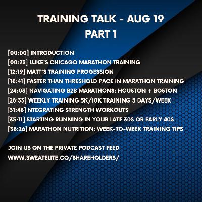 Luke logs his biggest week this Chicago Marathon build while Matt runs a 19:00 Parkrun