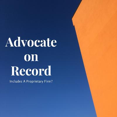 Advocate on Record