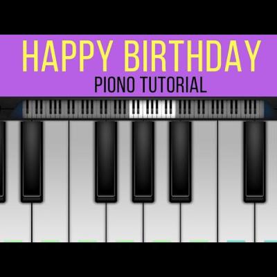 Piano Lesson of Happy Birthday Song