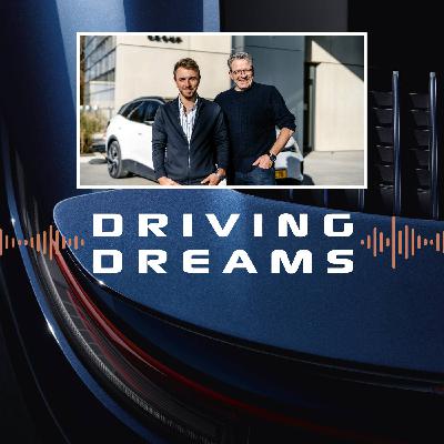 De Jeff Oberweis sëtzt hannert dem Steier vum neie VW ID.4.