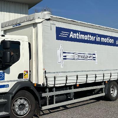 Erster Antimaterie-LKW in der Schweiz Erster Antimaterie-LKW in der Schweiz