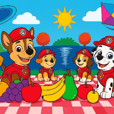🐾La Patrulla Canina y el Gran Picnic en el Parque🌞🍎