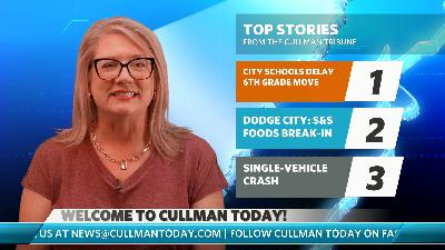 Dodge City S&S Foods break-in | City schools delay 6th-grade move | U.S. 31 fatal crash