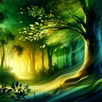 L'Écho du Vent: Un Voyage Apaisant à Travers la Forêt