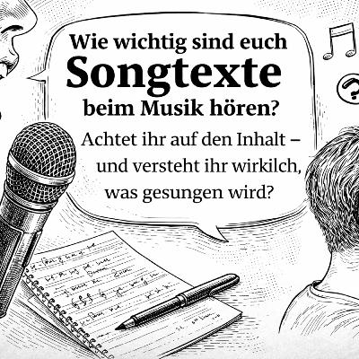Wie wichtig sind Songtexte beim Musik hören? Achtet ihr auf den Inhalt? Wie wichtig sind Songtexte beim Musik hören? Achtet ihr auf den Inhalt?