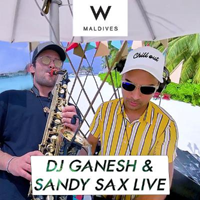 Sandy Sax & DJ Ganesh Live in Maldives (Best Saxophonist From France)