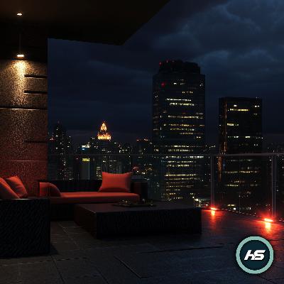 Raining in the City | Night Time Thunderstorm Ambience | Cozy Balcony Raining in the City | Night Time Thunderstorm Ambience | Cozy Balcony
